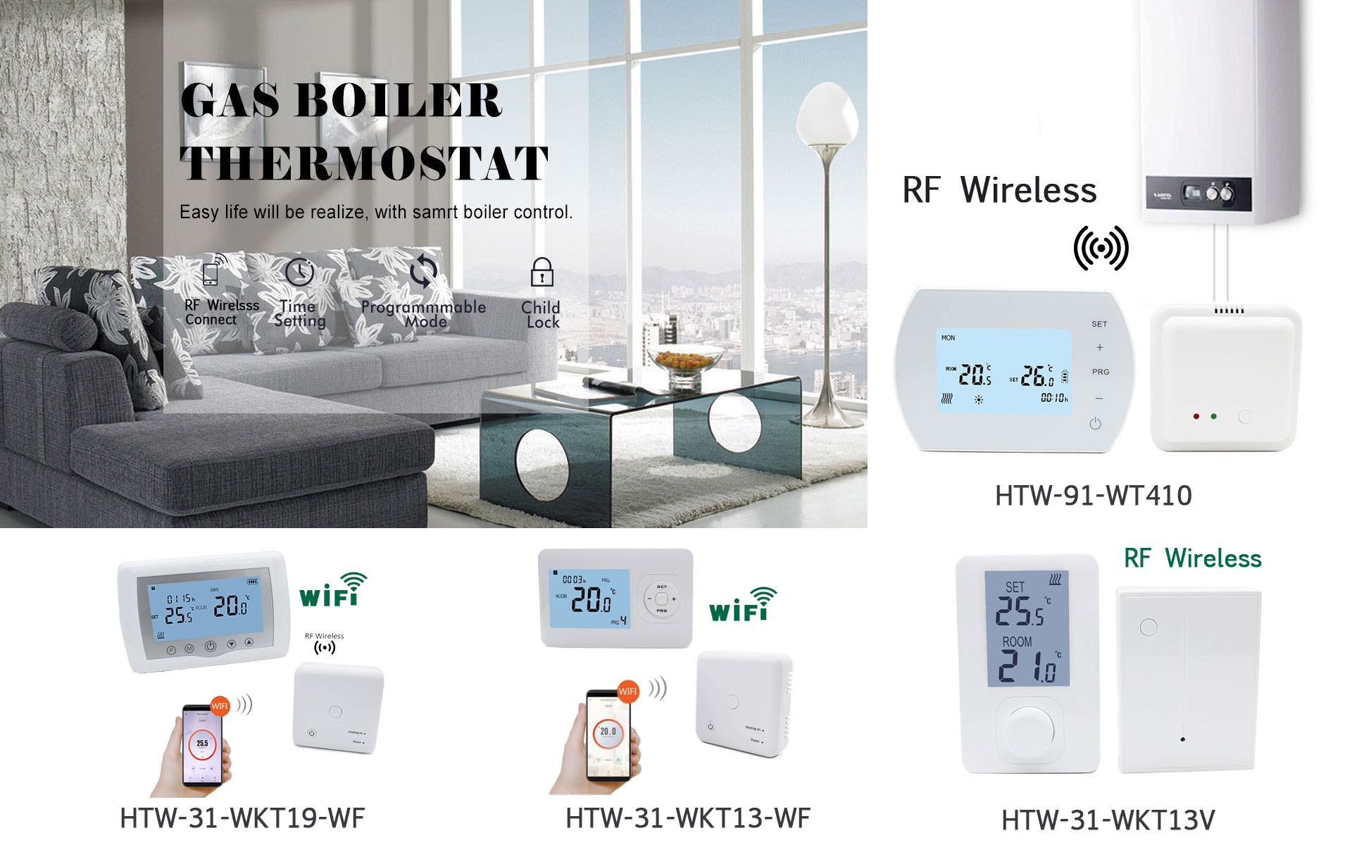 wireless boiler thermostat