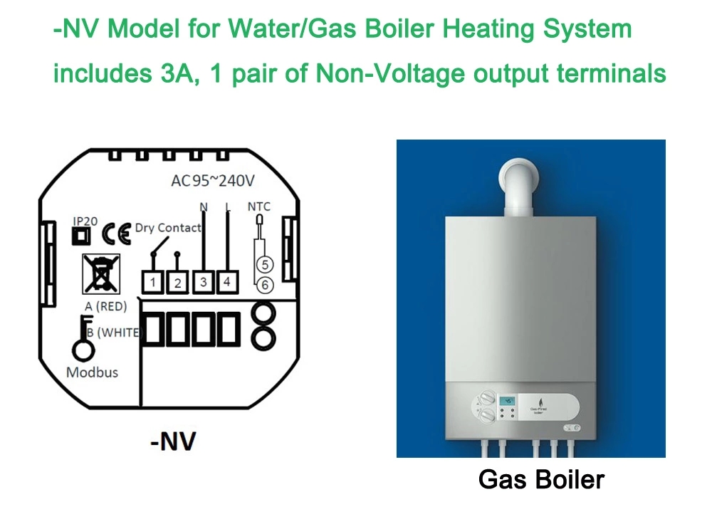 gas boiler smart thermostat wiring 