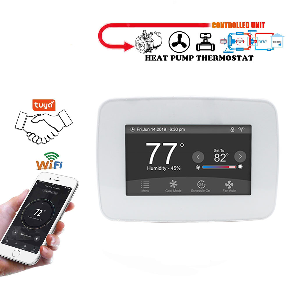 digital thermostat for heat pump