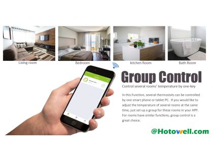 How to control several rooms' temperature by one-key?