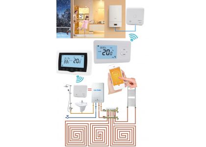 Wifi inalámbrico Termostato inteligente Mantenga su hogar cómodo