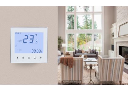 ¿Cómo un termostato hace que su hogar sea inteligente y artístico?