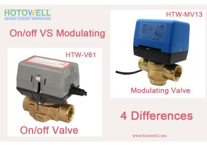 What are differences between Modulating and on-off control valve?