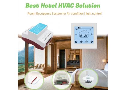 El mejor termostato de hotel Fan Coil para control de iluminación y clima