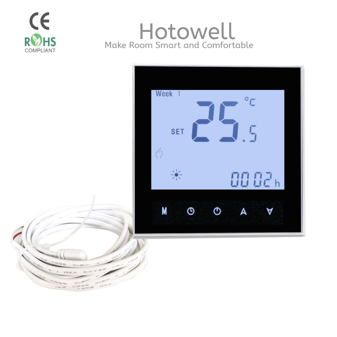 Smart WiFi Programmable Thermostat Digital LCD Display Wirless Temperature Controller Can Control Motorized Ball Valve Motorized Valve XUXUWA Valves #1 Digital Thermostat 