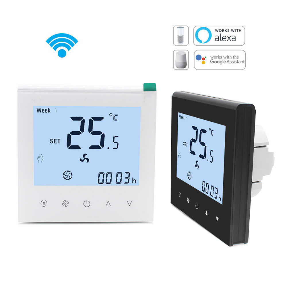 Hotowell new design F.W/H.W Fan Coil control Customization digital room smart Thermostat