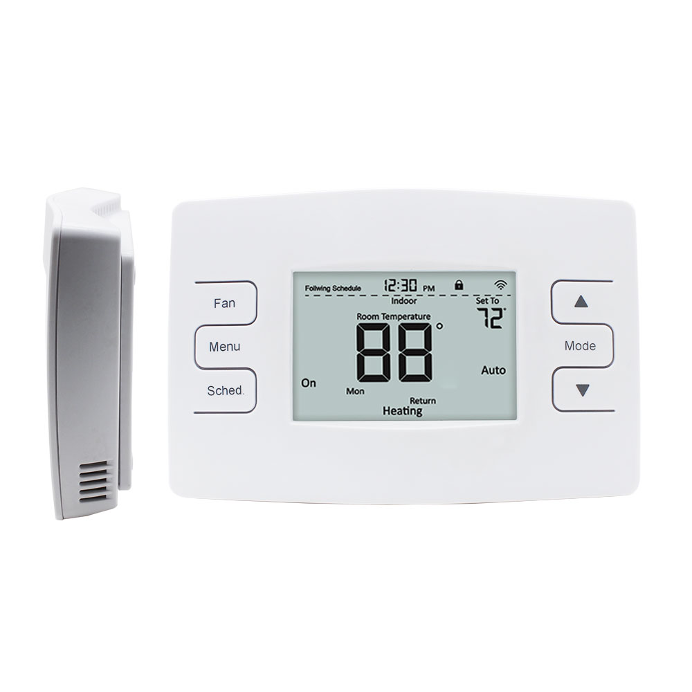 Smart Home Thermostat Programmable Heat Pump Thermostat with Wifi Connection Hotowell MT09
