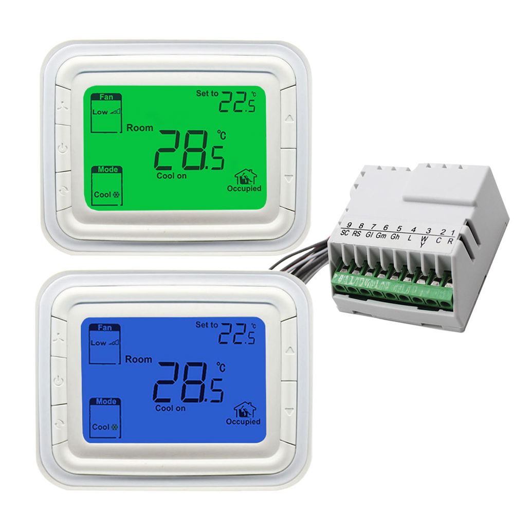 T6865 series 24V Modulating thermostat for Heat and cooling With keycard