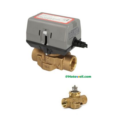 Válvula de compuerta solenoide de agua de latón motorizada 12V ~ 220V SPDT para termostato