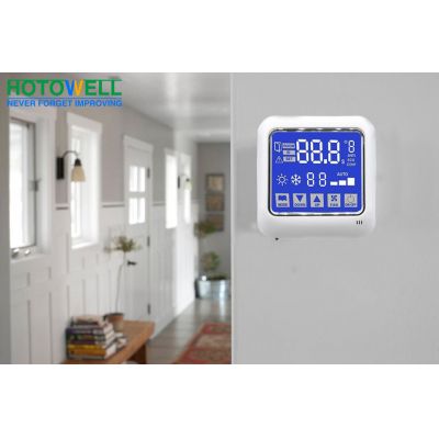 Termostato de modulación Modbus RS485 para controlar el ventilador EC de la válvula de enfriamiento-calentamiento