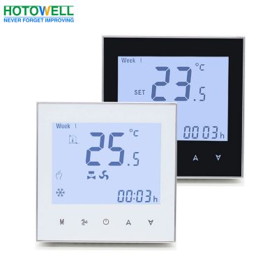 white wifi fan coil unit modulating thermostat 