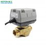 2022 water pipe air conditioner 24v motorized electric electro brass ball valve with actuator 