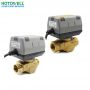 2022 water pipe air conditioner 24v motorized electric electro brass ball valve with actuator 