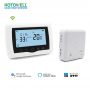 Wireless Touch Screen 10A Heating Thermostat with Wifi Control for Boiler
