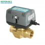 Heating Zone 2 Port 24V Air Conditioner Electric Motorized Ball Valve