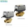 Heating Zone 2 Port 24V Air Conditioner Electric Motorized Ball Valve