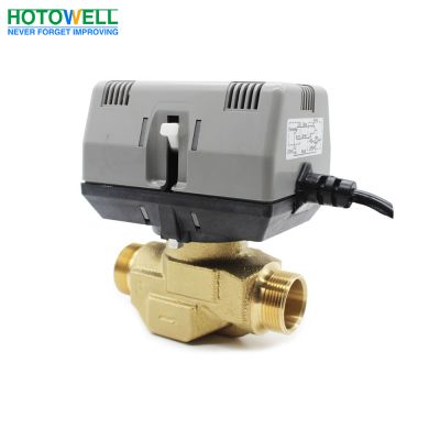 Heating Zone 2 Port 24V Air Conditioner Electric Motorized Ball Valve