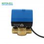 Brass 2 way electric ball valve 24V Modulating Motorized Valve For Central Air Conditioning Cool Heat Water