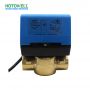 Válvula de bola eléctrica de 2 vías de latón Válvula motorizada de modulación 24V para aire acondicionado central Agua fría y caliente