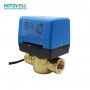 Válvula de bola eléctrica de 2 vías de latón Válvula motorizada de modulación 24V para aire acondicionado central Agua fría y caliente
