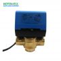 Válvula de bola eléctrica de 2 vías de latón Válvula motorizada de modulación 24V para aire acondicionado central Agua fría y caliente