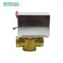 Válvula de compuerta de encendido eléctrico motorizada de 3 vías con calefacción central para el sistema HVAC