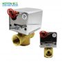 Válvula de compuerta de encendido eléctrico motorizada de 3 vías con calefacción central para el sistema HVAC