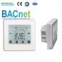 Hotowell Bacnet FCU digital room thermostat with Flat tempered glass display