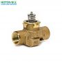 Wholesale brass material 3 way electric motorized control valve 1''