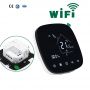 Smart Wifi Control Digital Gas Boiler Heating Thermostat Black for AC System