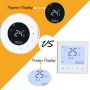 220V Water Underfloor Heating Nest Shape Room Floor Heating Thermostat With Google Home