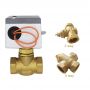 3 Way Brass Material Motorized Control Valve for Central Heating System