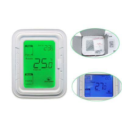 Large LCD Screen Smart Digital Air Conditioner Thermostat T6861 for FCU System