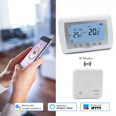  Wireless Heating Gas Boiler Thermostat with Flush Receiver 