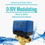 Xiamen China, fabricante superior, válvula moduladora de 0-10 V con actuador motorizado
