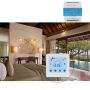White Black LCD Display Touch Screen Hotel Modbus Modulating thermostat