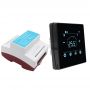 Termostato de calefacción de refrigeración modulante para habitación de hotel Modbus con pantalla táctil
