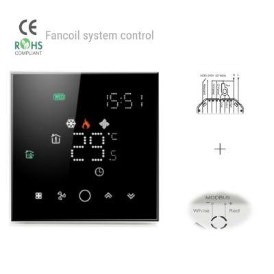 Temperature Sensor Regulator Digital Room Thermostat For FCU System