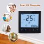 Touch screen fan coil units digital smart thermostat with wifi or modbus remote control