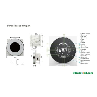 Fan coil thermostat,Wifi thermostat,smart thermostat