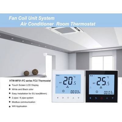 Termostato AC,Termostato Wifi,termostato ambiente,termostato de aire acondicionado del hotel,termostato digital,termostato fan coil