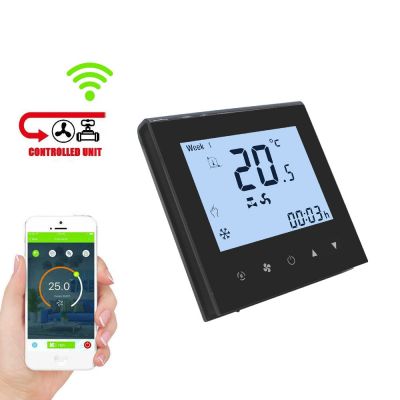 Nuevo diseño wifi programable 24V Controlador de aire acondicionado Termostato de habitación electrónico digital