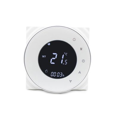 Termostato de calefacción de suelo eléctrico inteligente con pantalla táctil negativa 2022, funciona con Alexa y Google Home