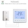 Voice Control Hotowell Smart Wifi Heating Thermostat Temperature Control with White Backlight Touch Screen