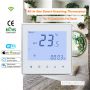 Termostato de calefacción inteligente con pantalla positiva Controlador de temperatura del hogar con Modbus opcional