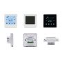 110Vac Flat Tempered Glass Screen Thermostat Temperature Controller With EC Fan and Modulating Valve