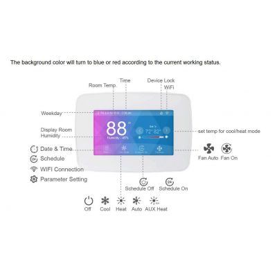 heat pump thermostat,smart thermostat