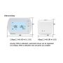 Cooling and Heating Thermostat Room Wireless Thermostat with Controlling Panel and Receiver