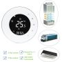 Termostato de hogar inteligente con carcasa redonda Termostato Fan Coil con fuente de alimentación de 24Vac o 240Vac