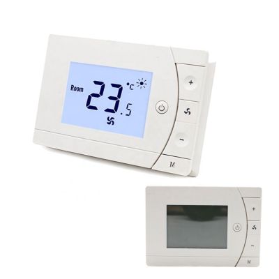 3 Speed One Fan Speed Control Selectable Digital Programmable Fan Coil Thermostat